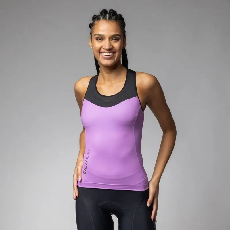 Maglia Smanicata Color Block Pragma Donna Rosa Taglia XXS - image
