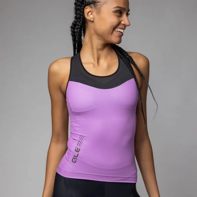 Maglia Smanicata Color Block Pragma Donna Rosa Taglia XXS #2