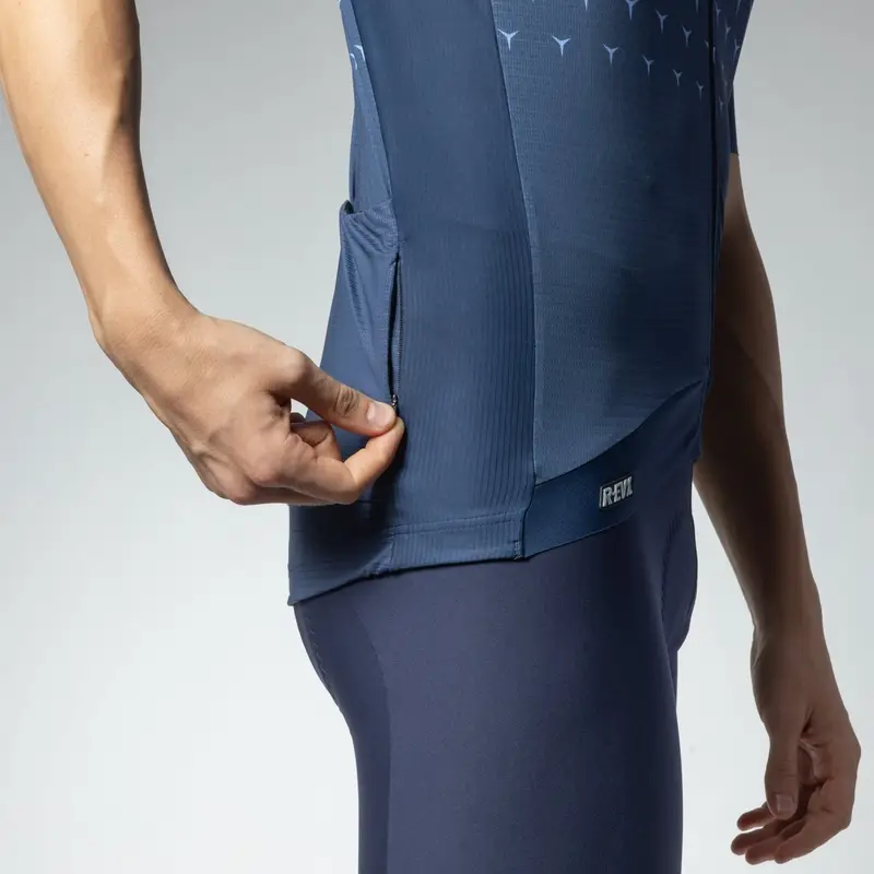 Maglia A Maniche Corte Quick R-EV1 Blu Taglia XXS #4