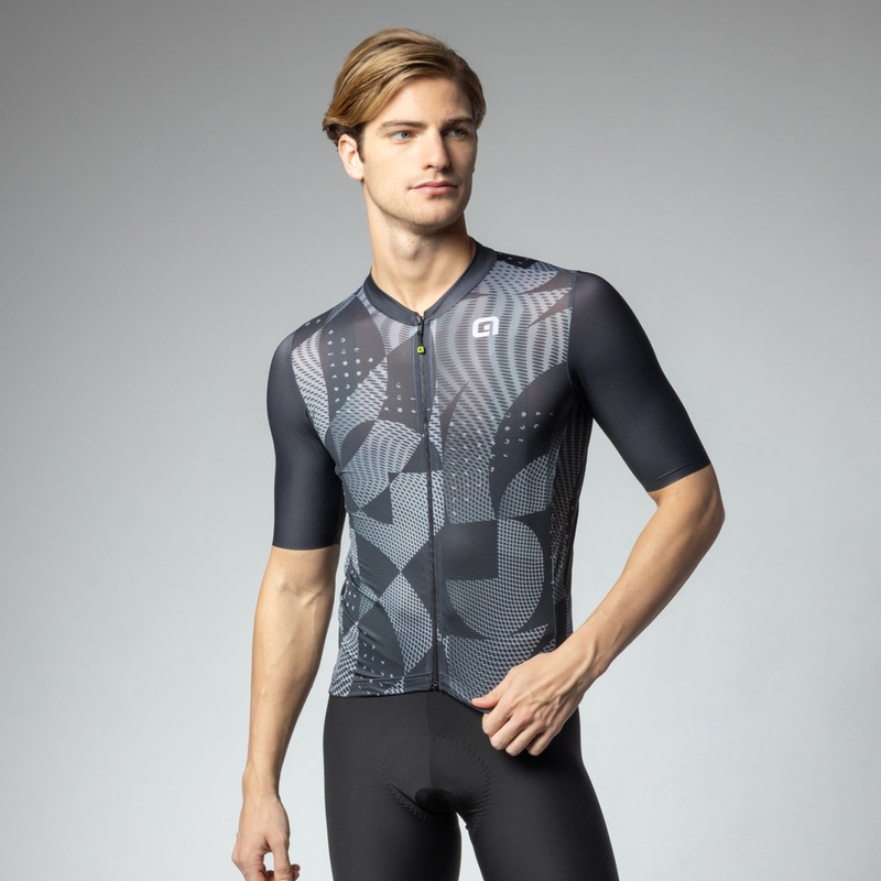 Kurzarm-Jersey Enjoy Pragma Grau Größe XS