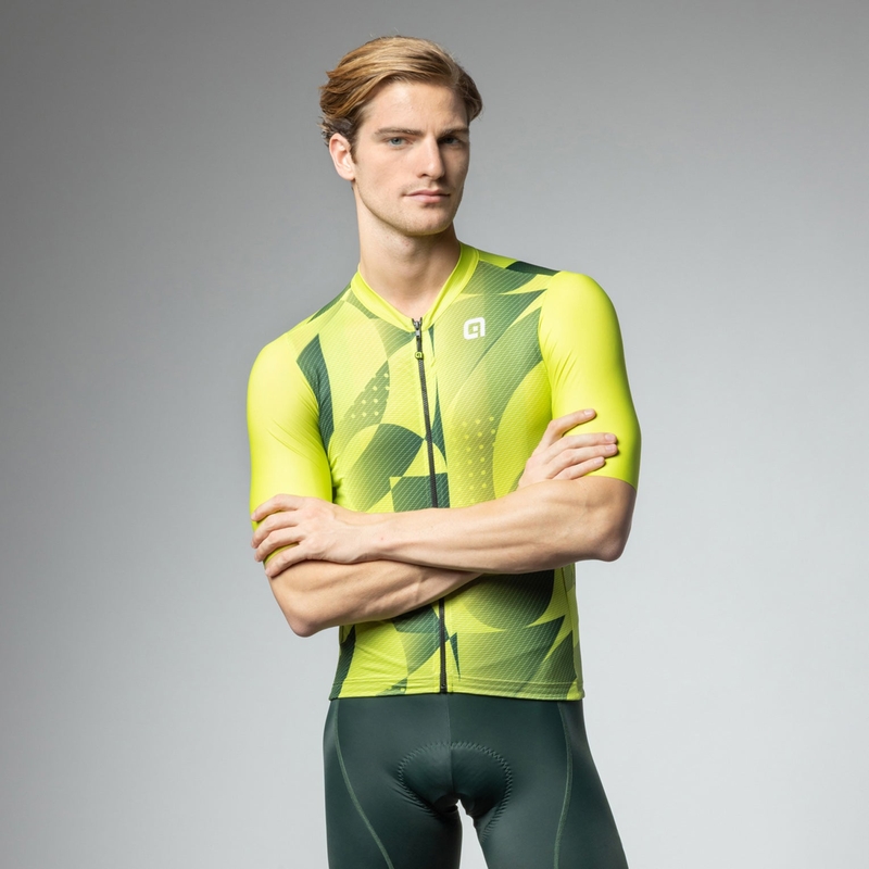 Short Sleeve Enjoy Pragma Green Jersey Size XL