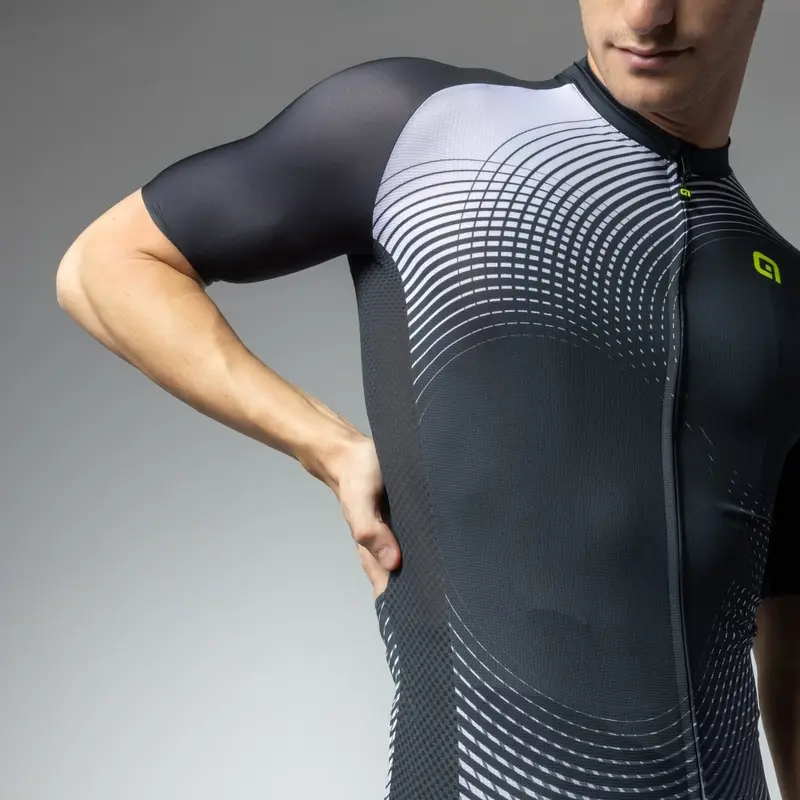 Maglia A Maniche Corte Optical Pragma Nero Taglia XL #4
