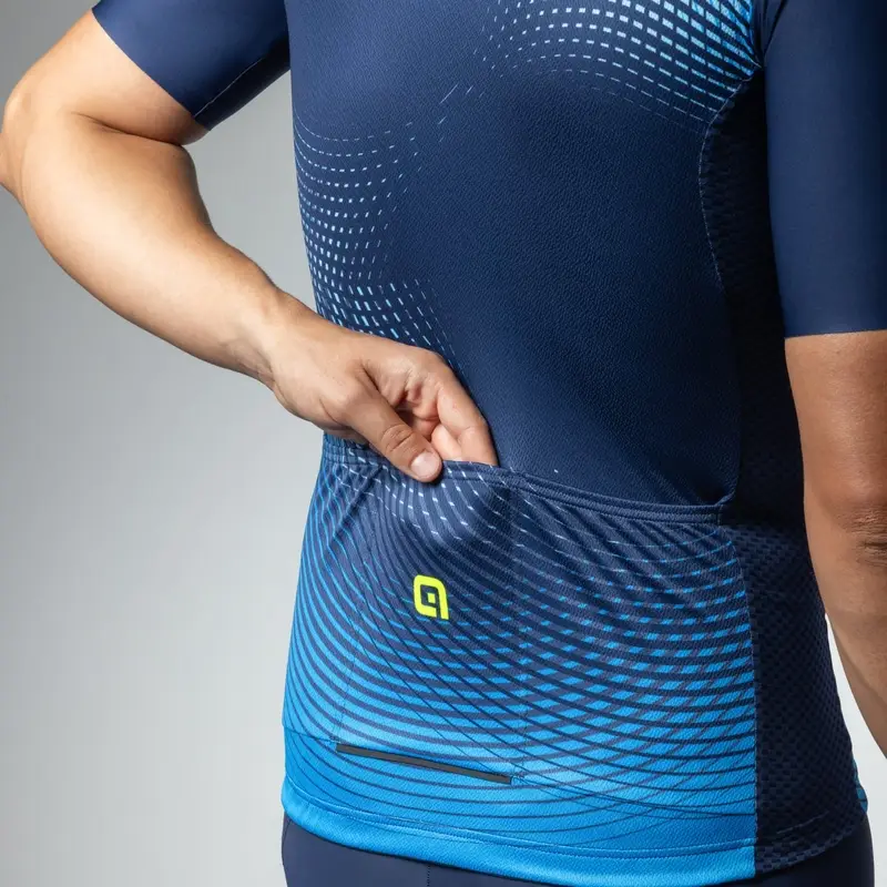 Maglia A Maniche Corte Optical Pragma Blu Taglia XXS #4
