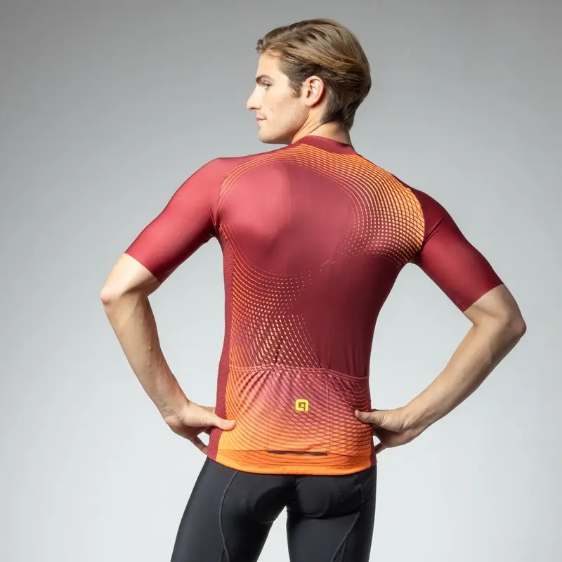 Maglia A Maniche Corte Optical Pragma Bordeaux Taglia XXS #1