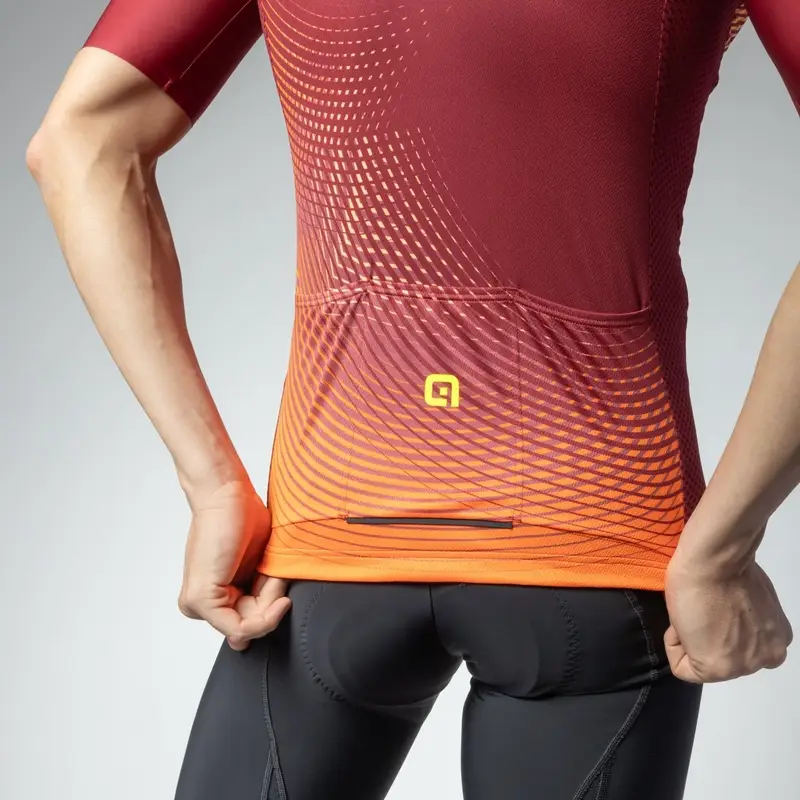 Maglia A Maniche Corte Optical Pragma Bordeaux Taglia XXS #4