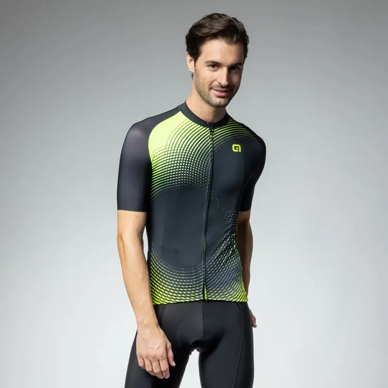 Maglia A Maniche Corte Optical Pragma Giallo Fluo Taglia XXS - image