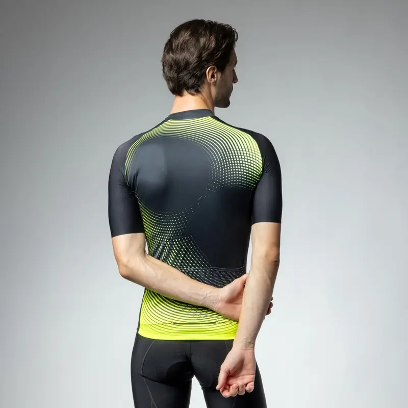 Maglia A Maniche Corte Optical Pragma Giallo Fluo Taglia XXS #1
