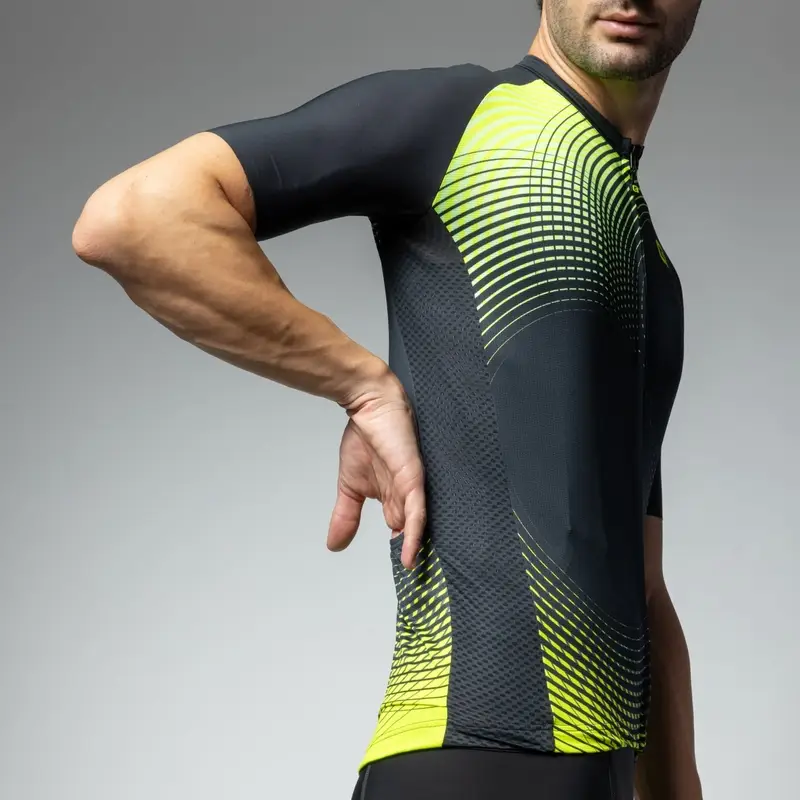 Maglia A Maniche Corte Optical Pragma Giallo Fluo Taglia XXS #4
