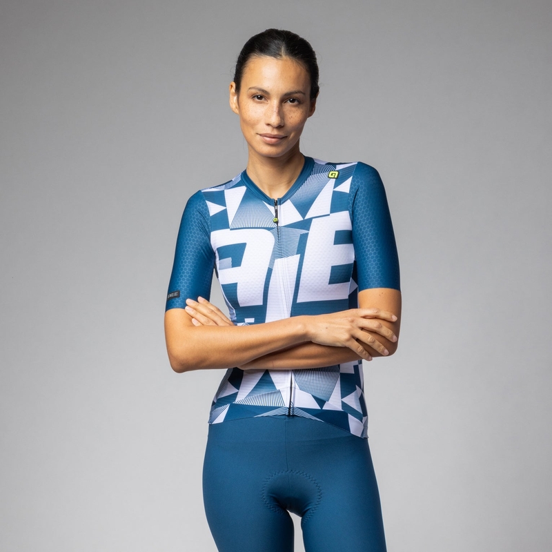 Maillot À Manches Courtes Multivers PR-E Femme Bleu Taille XXS