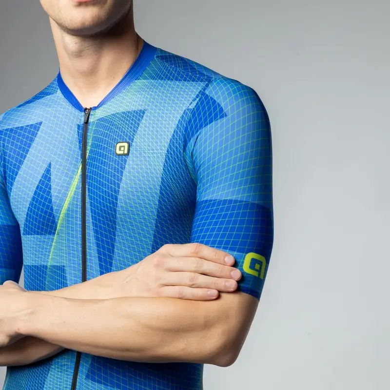 Maglia A Maniche Corte Synergy PR-E Blu Taglia XXS #3