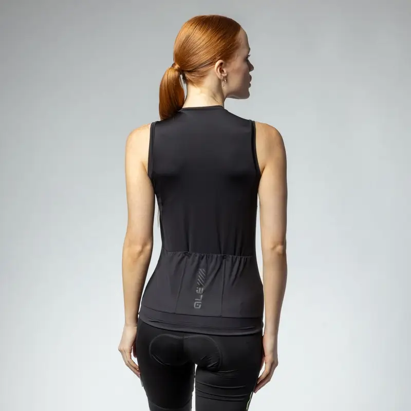 Maglia Smanicata Color Block Pragma Donna Nero Taglia XXS #1