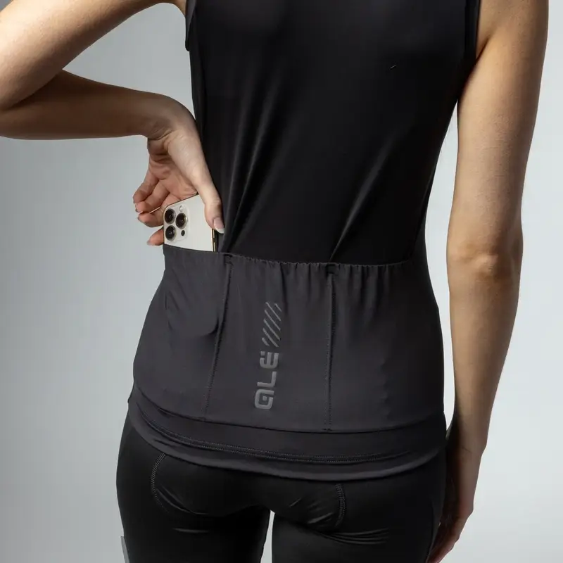 Maglia Smanicata Color Block Pragma Donna Nero Taglia XXS #4