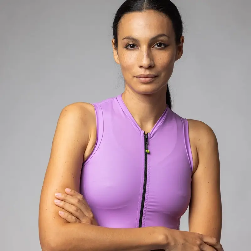 Maglia Smanicata Color Block Pragma Donna Rosa Taglia XXS #2