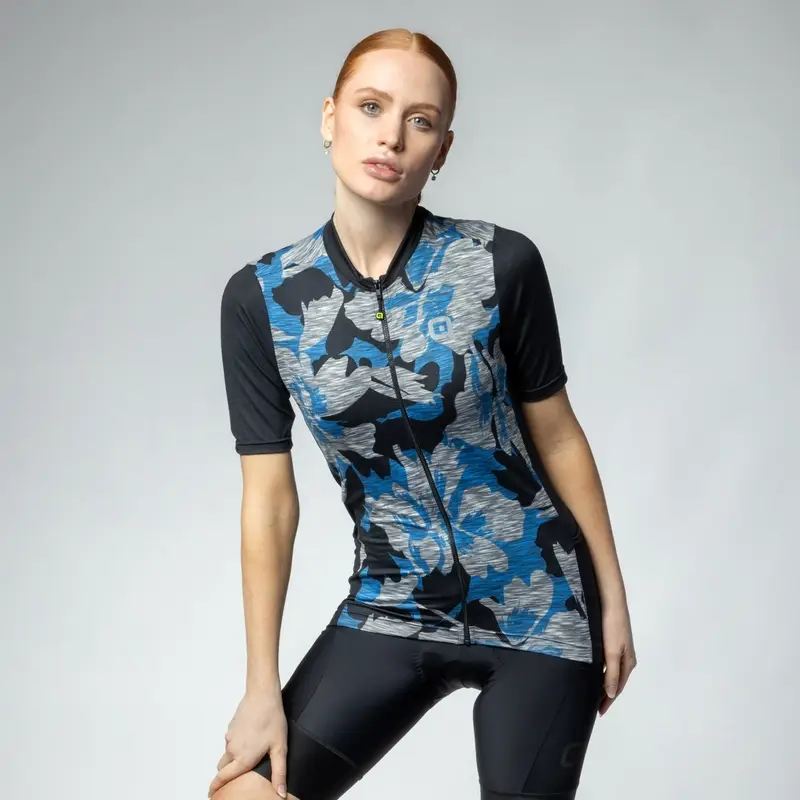 Maglia A Maniche Corte Gravel Sunrise Off Road Donna Azzurro Taglia XXS - image