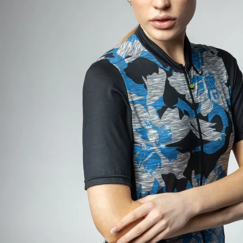 Maglia A Maniche Corte Gravel Sunrise Off Road Donna Azzurro Taglia XXS #3
