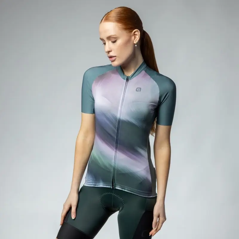 Kurzarm Gravel Monsun Off Road Damen Trikot Grün Größe XXXXXL - image