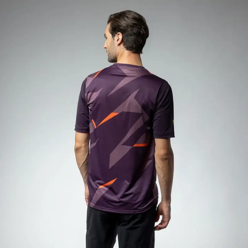 Maglia A Maniche Corte MTB Omega Off Road Viola Taglia XXS #1