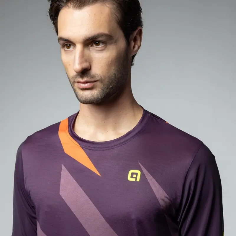 Maglia A Maniche Corte MTB Omega Off Road Viola Taglia XXS #2