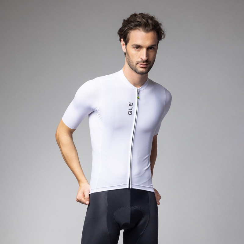 Maillot Manches Courtes Color Block Pragma Blanc Taille XL