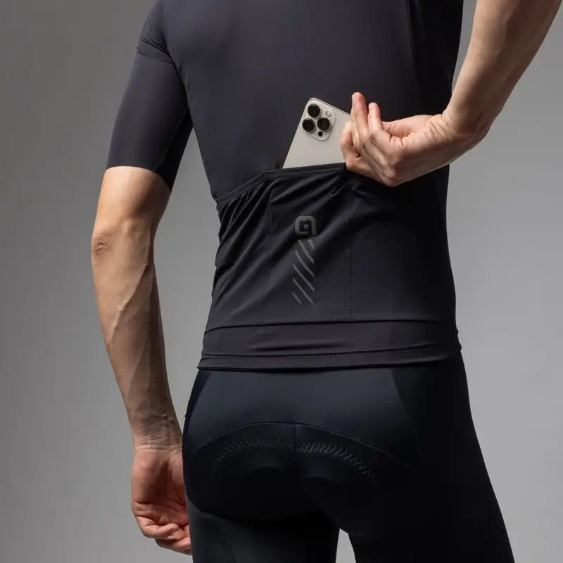 Short Sleeve Color Block Pragma Jersey Black Size XXL #4