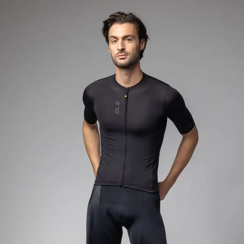 Short Sleeve Color Block Pragma Black Jersey Size 4XL - image