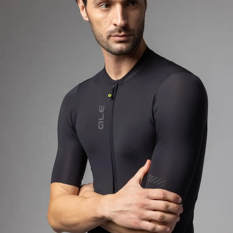 Short Sleeve Color Block Pragma Black Jersey Size 4XL #3