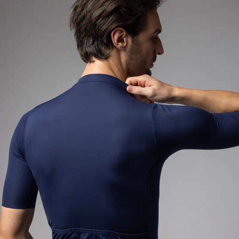 Kurzarm-Trikot Color Block Pragma Blau Größe 4XL #3