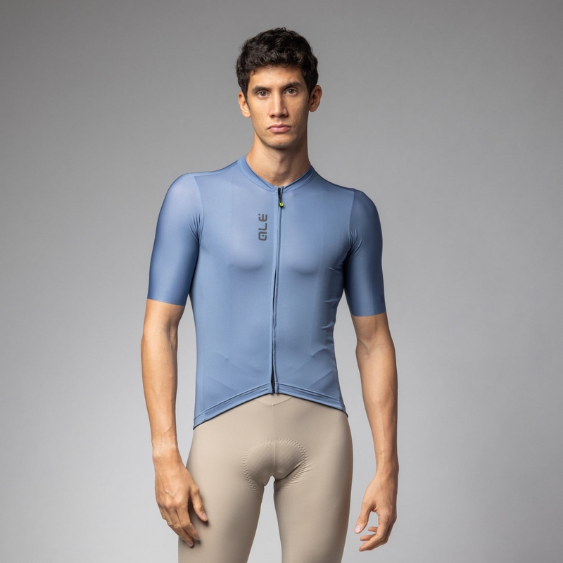 Kurzarm Trikot Color Block Pragma Hellblau Größe S