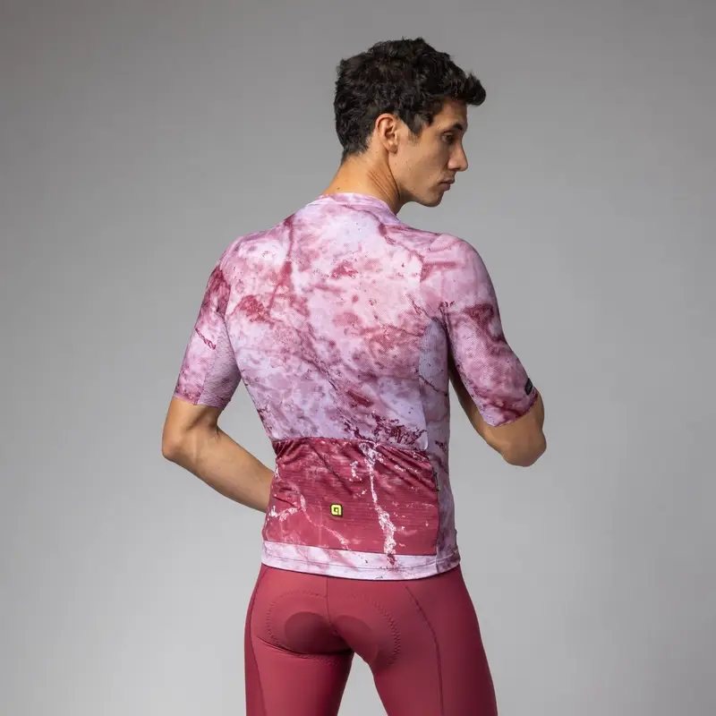 Maglia A Maniche Corte Marble PR-E Bordeaux Taglia XXS #1