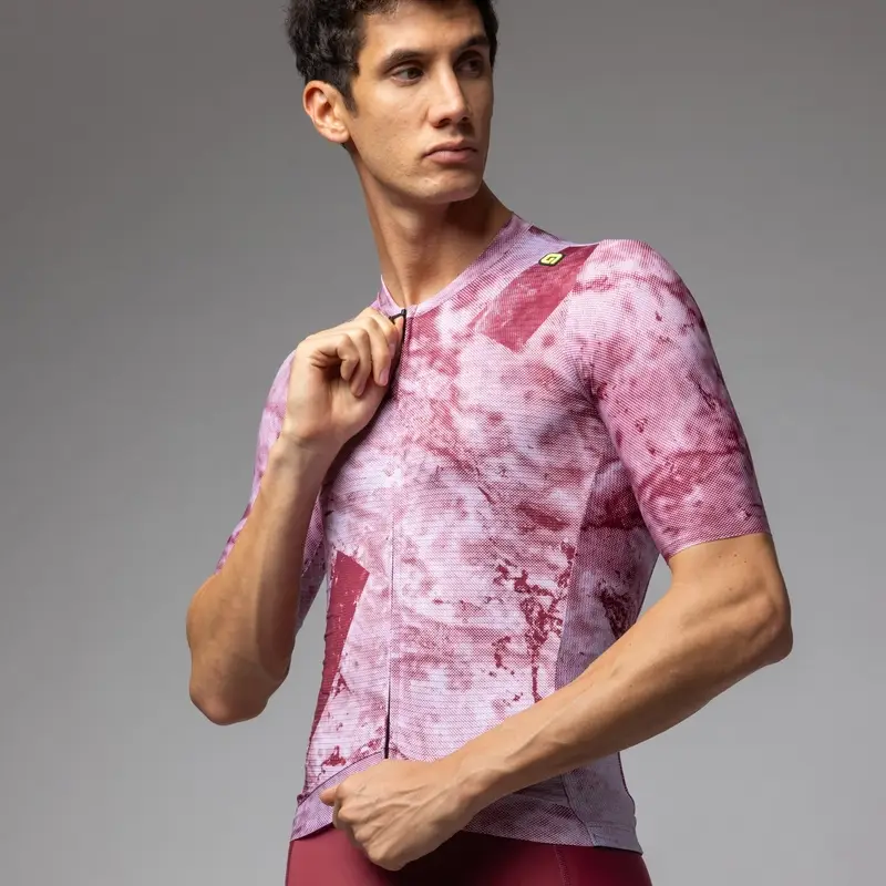 Maglia A Maniche Corte Marble PR-E Bordeaux Taglia XXS #3