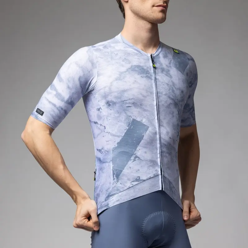 Maglia A Maniche Corte Marble PR-E Azzurro Taglia XXS #2