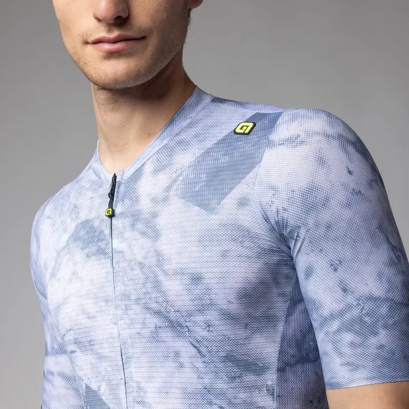 Maglia A Maniche Corte Marble PR-E Azzurro Taglia XXS #3