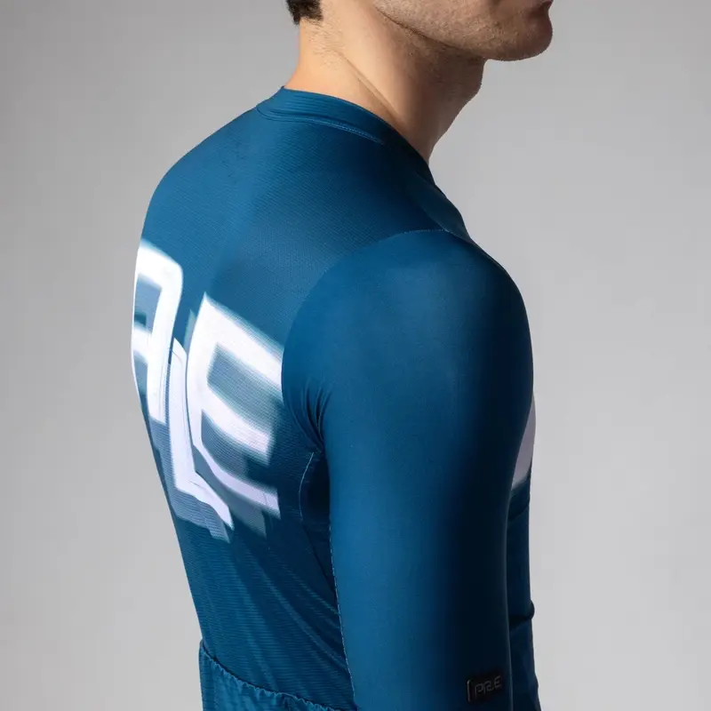 Maglia A Maniche Corte Sauvage PR-E Blu Taglia XXS #4