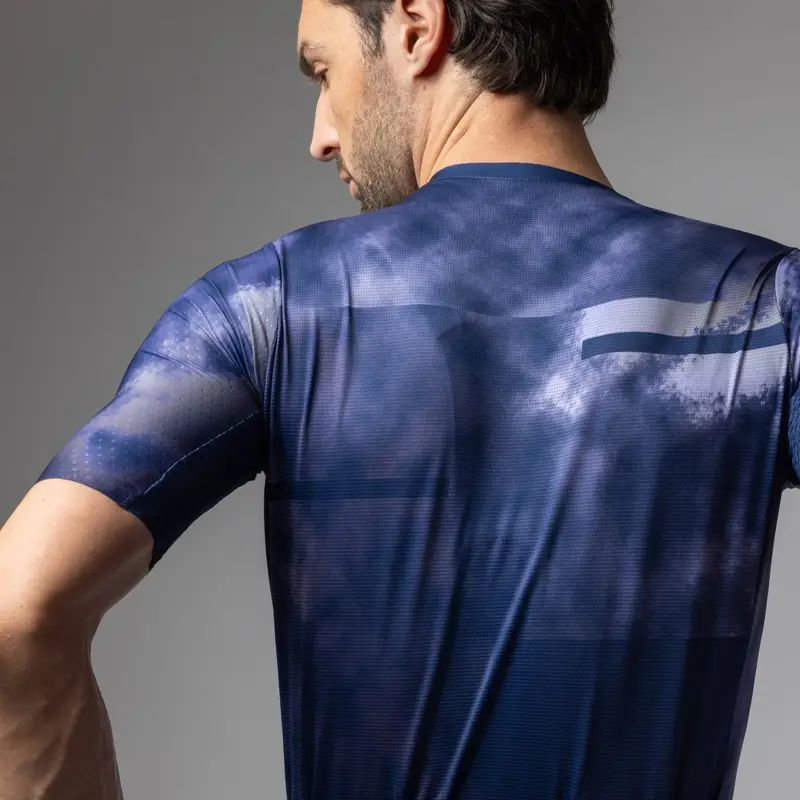 Maillot À Manches Courtes Atmosphere PR-E Bleu/Blanc Taille XXXXL #4
