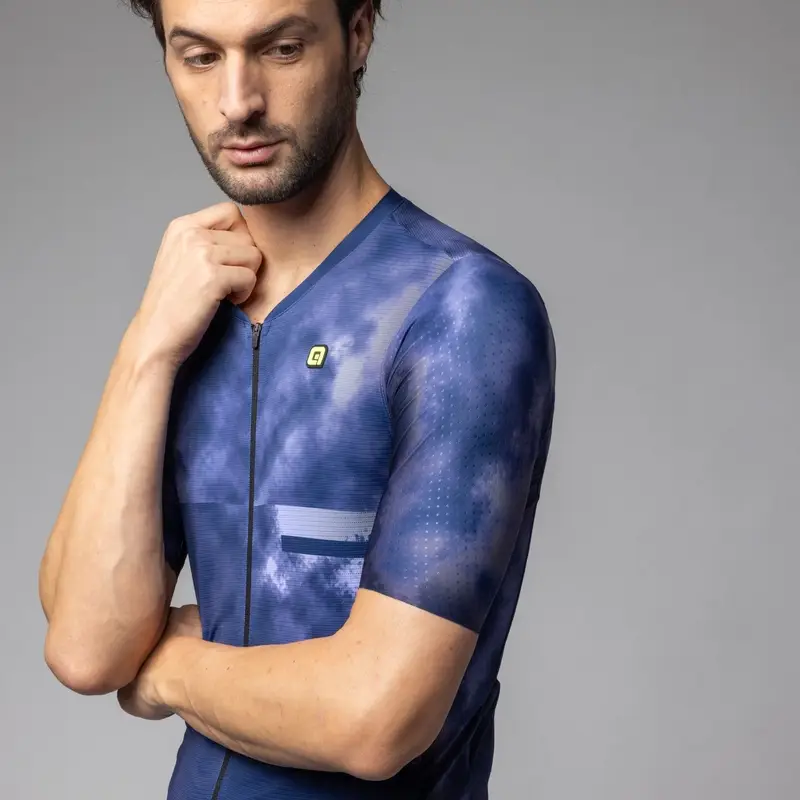 Jersey De Manga Corta Atmosphere PR-E Azul/Blanco Talla XXXXXL #2