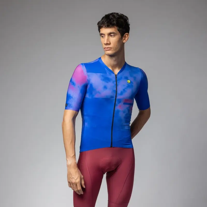 Maglia A Maniche Corte Atmosfera PR-E Blu/Rosa Taglia S - image