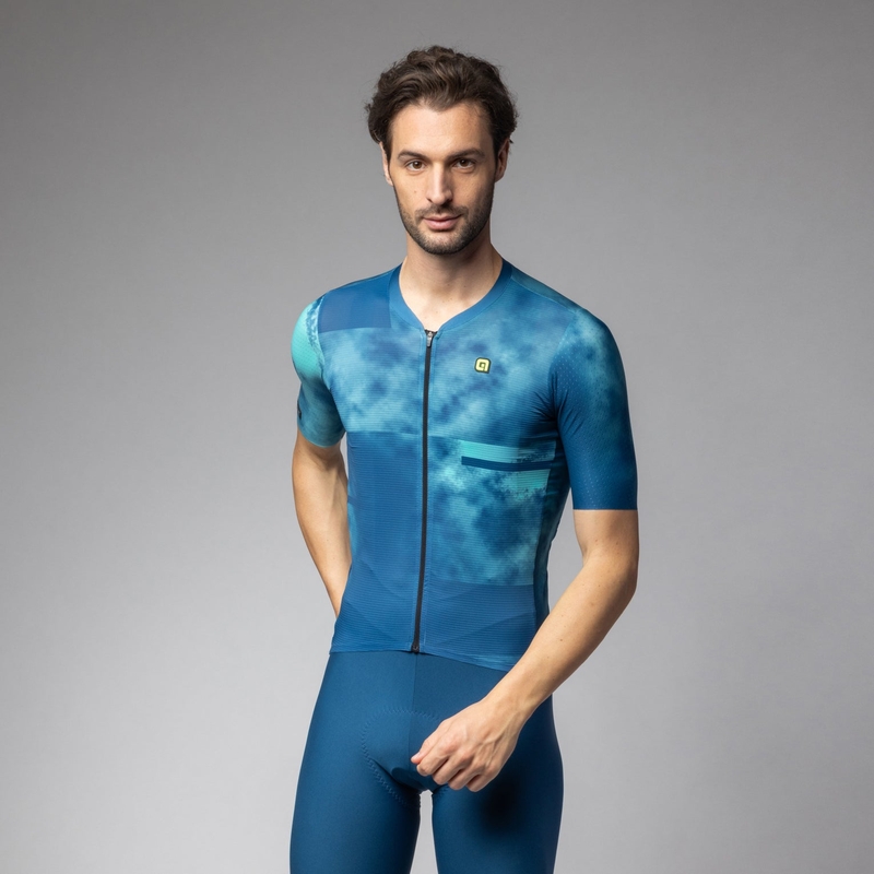 Maillot À Manches Courtes Atmosphère PR-E Bleu/Turquoise Taille XXXXL