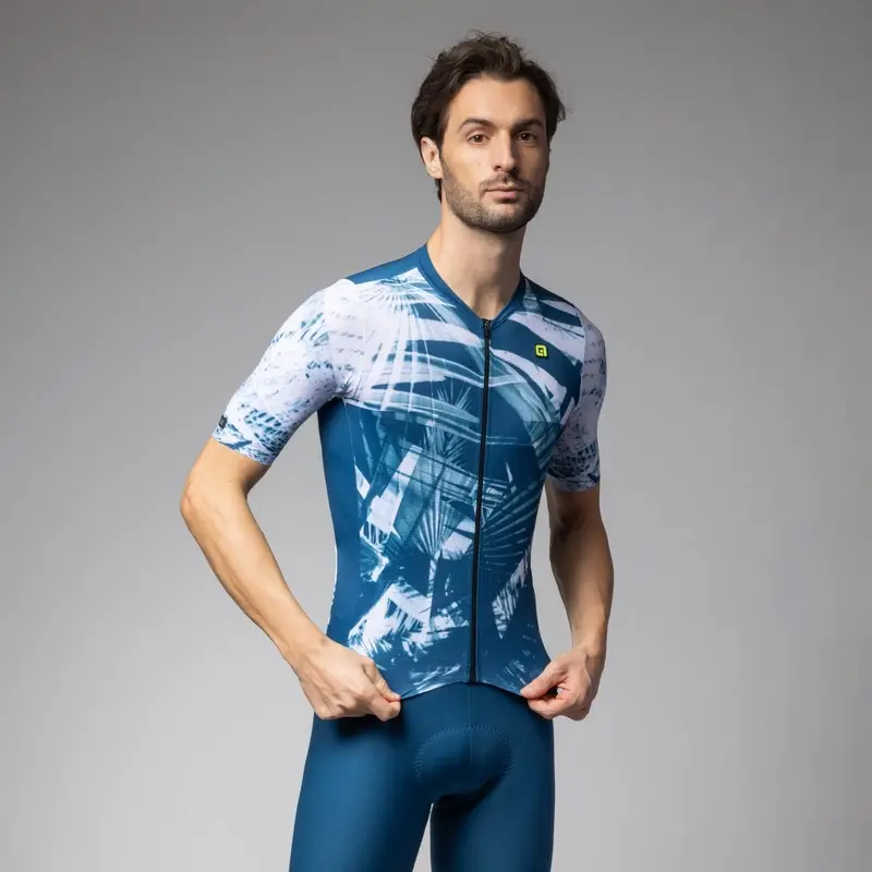 Maglia A Maniche Corte Palm PR-E Blu Taglia XXS - image