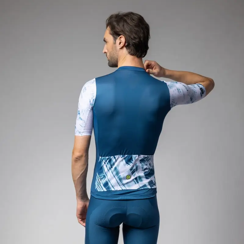 Maglia A Maniche Corte Palm PR-E Blu Taglia XXS #1