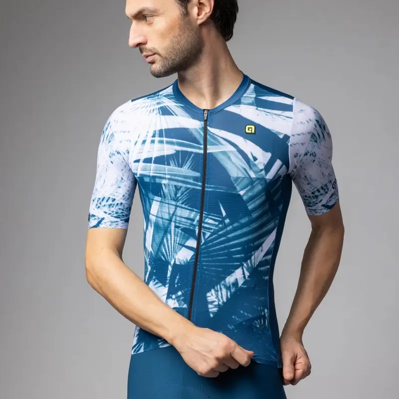 Maglia A Maniche Corte Palm PR-E Blu Taglia XXS #2