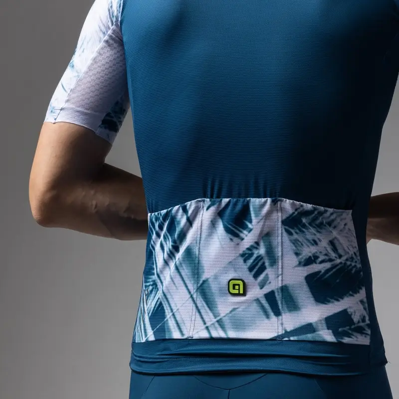 Maglia A Maniche Corte Palm PR-E Blu Taglia XXS #4