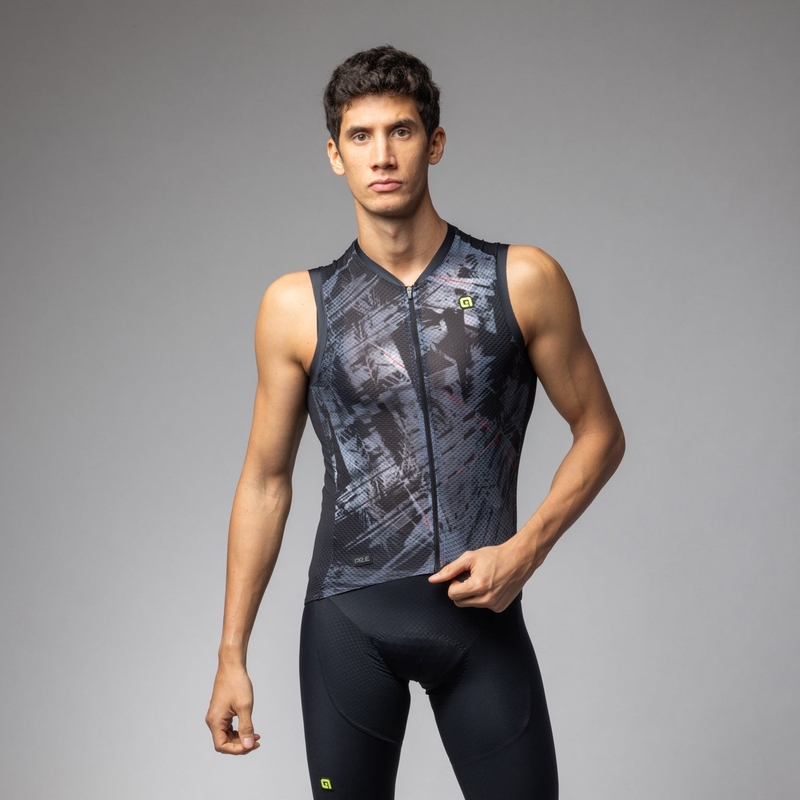 Maglia Smanicata Mirror PR-E Nero Taglia XS