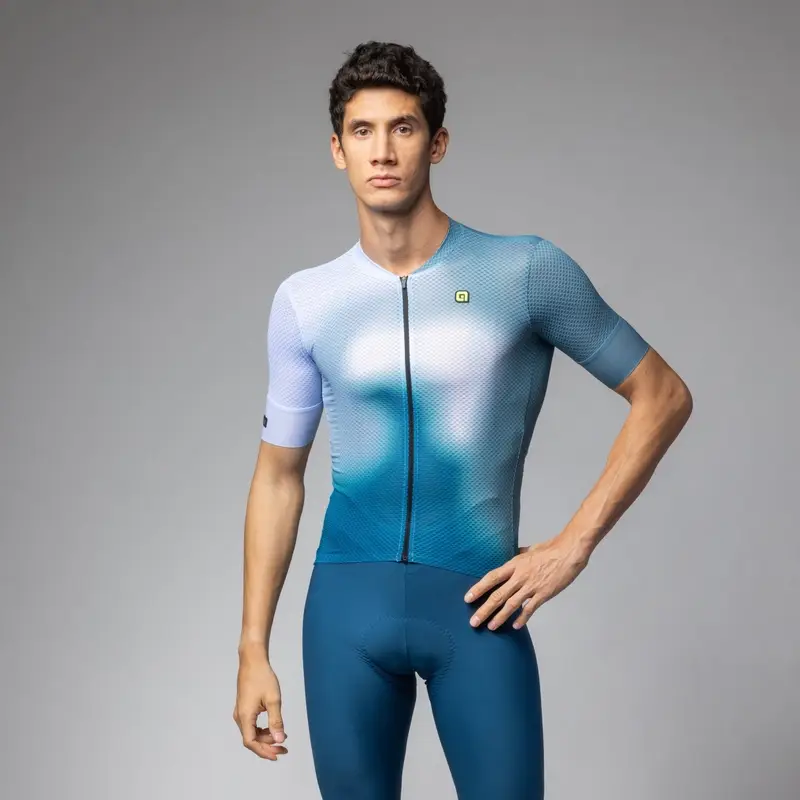 Maglia A Maniche Corte Flash PR-E Blu Taglia XXS - image