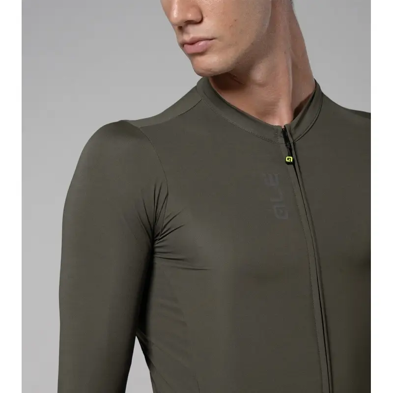 Jersey Manga Larga Color Block Pragma Verde Talla L #3