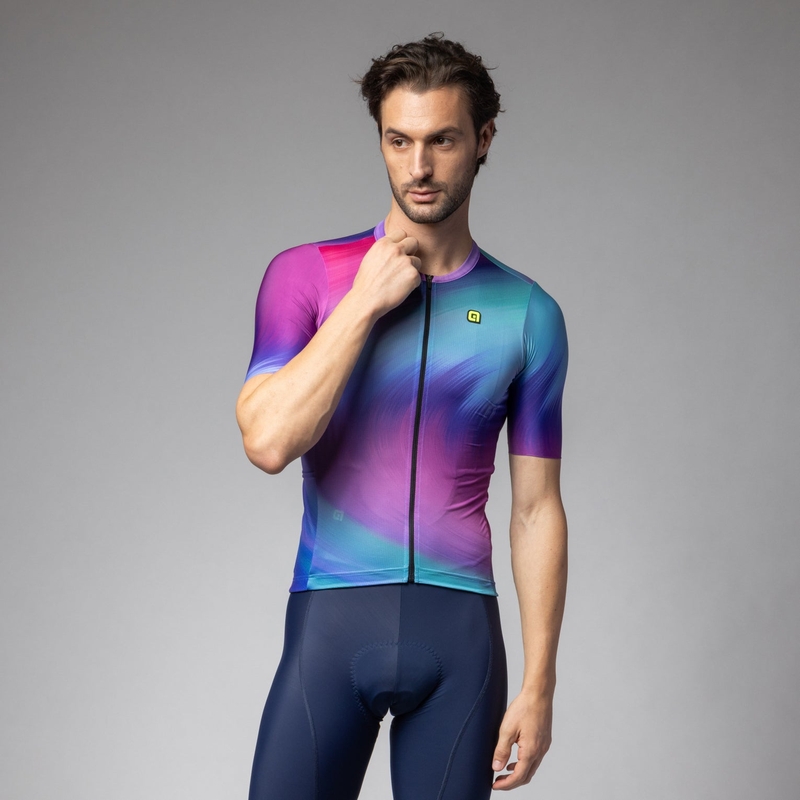 Camisa De Manga Curta Aurora PR-E Multicolor Tamanho S