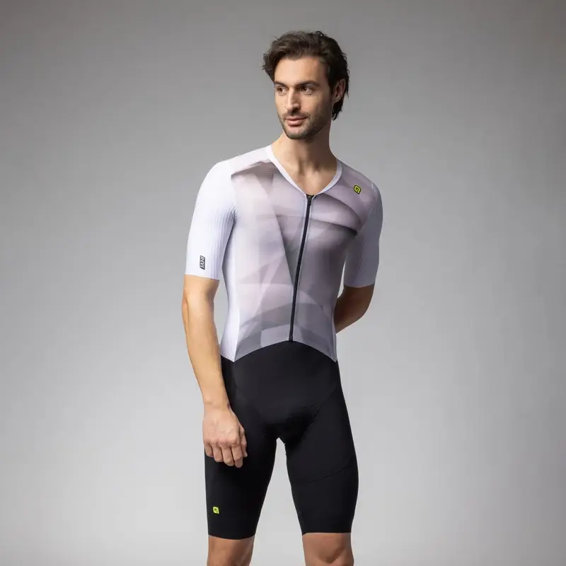 Maillot Route Manches Courtes Watt 3.6 R-EV1 Blanc Taille S - image