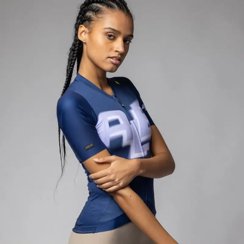 Maglia A Maniche Corte Sauvage PR-E Donna Blu Taglia XXS #2