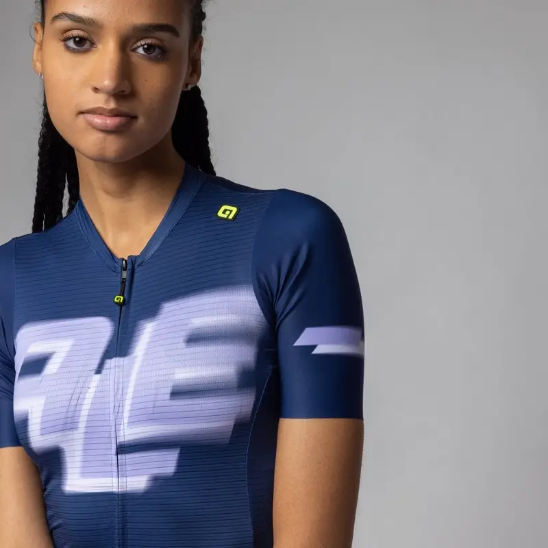 Maglia A Maniche Corte Sauvage PR-E Donna Blu Taglia XXS #3