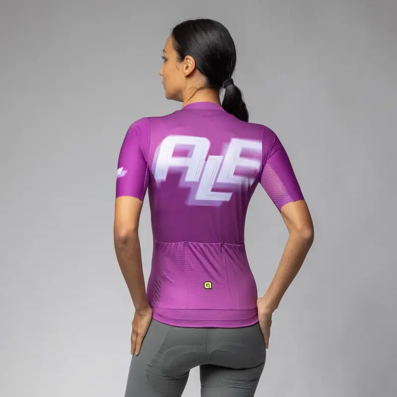 Maglia A Maniche Corte Sauvage PR-E Donna Lilla Taglia XXS #1