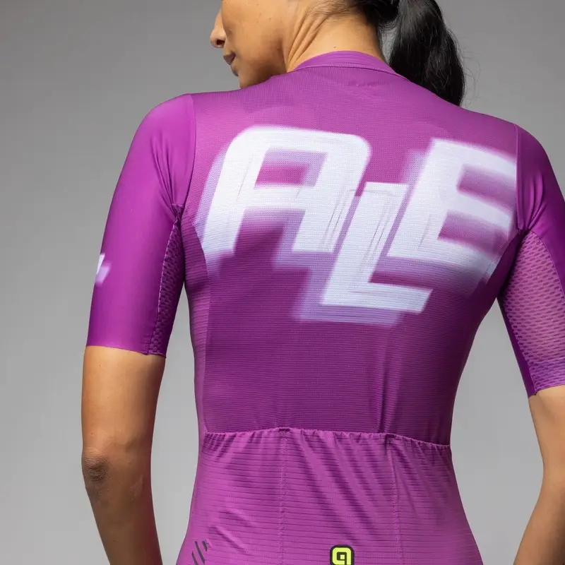 Maglia A Maniche Corte Sauvage PR-E Donna Lilla Taglia XXS #4
